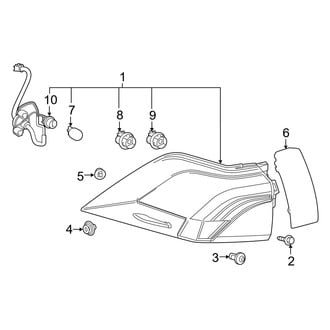 Toyota OE - Rear Lamps - Tail Lamps