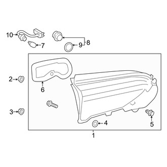 Toyota OE - Rear Lamps - Backup Lamps (Japan Built)