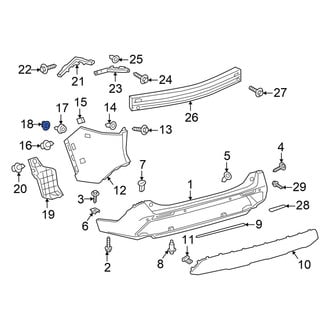 Toyota OE - Bumper Cover Nut