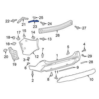 Toyota OE - Rear Left Bumper Guide