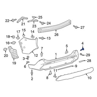 Toyota OE - Rear Bumper Cover Stop