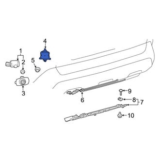 Toyota OE - Rear Blind Spot Detection System Warning Sensor