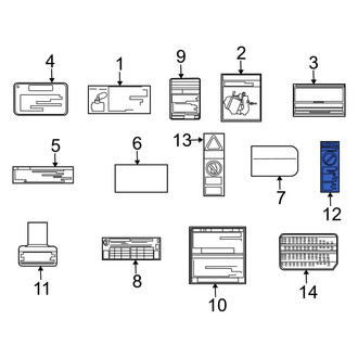 Toyota OE - Air Bag Information Label
