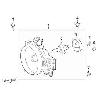 Toyota OE - Front Left Headlight