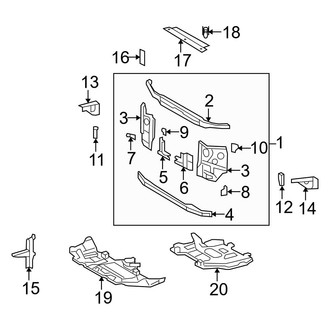 Toyota OE - Radiator Support