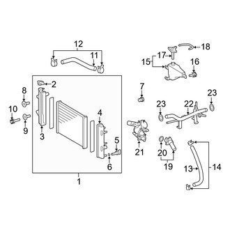 Toyota OE - Cooling - Radiator & Components