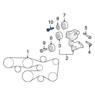 Toyota OE - Lower Belt Tensioner Bolt