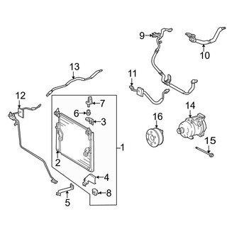 Toyota OE - Air Conditioner & Heater - Condenser, Compressor & Lines