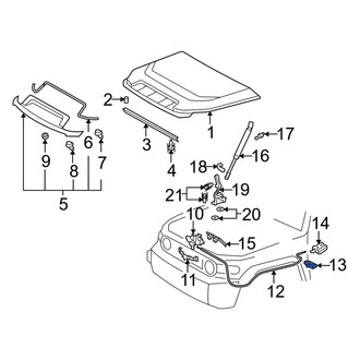 Toyota OE - Hood Release Cable Clip