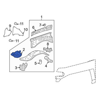 Toyota OE - Front Left Fender Apron Bracket