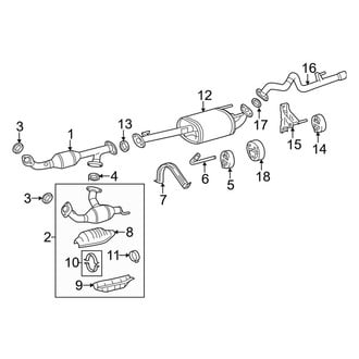 Toyota OE - Exhaust System - Exhaust Components