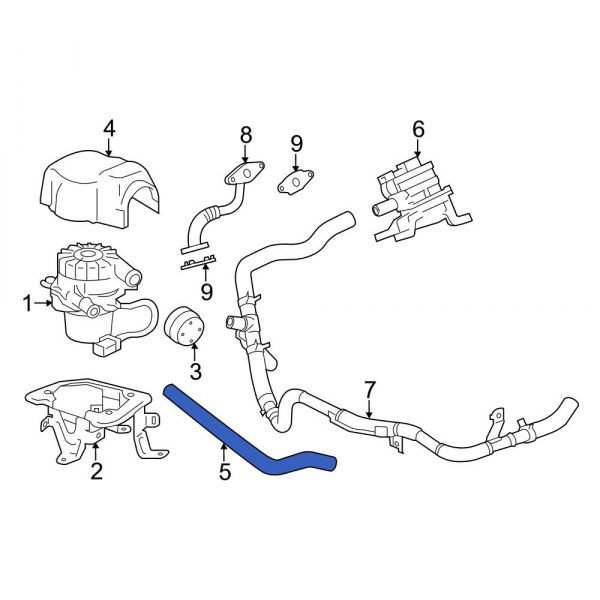 Toyota OE 1734131100 Secondary Air Injection Pump Hose