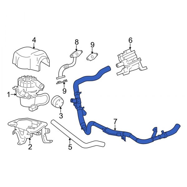 Secondary Air Injection Pump Hose