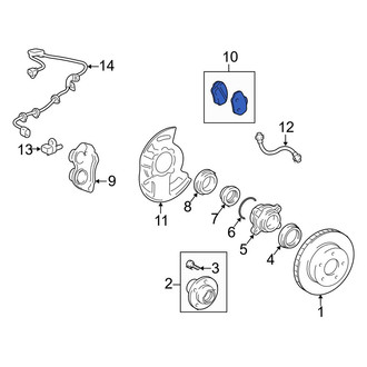 Toyota OE - Front Disc Brake Pad Set