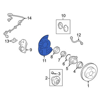 Toyota OE - Front Right Brake Dust Shield