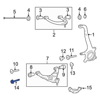 Toyota OE - Front Lower Suspension Control Arm Bolt