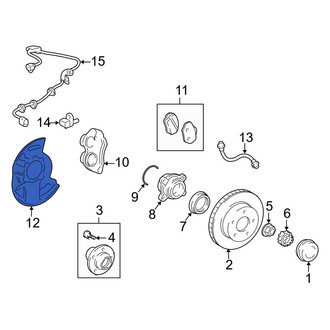 Toyota OE - Front Left Brake Dust Shield