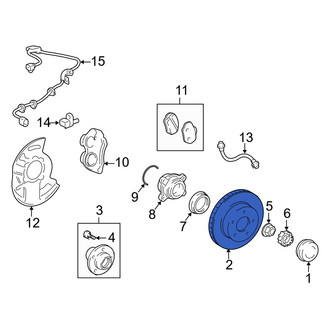 Toyota OE - Front Disc Brake Rotor