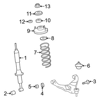 Toyota OE - Front Suspension - Struts & Components (4WD)