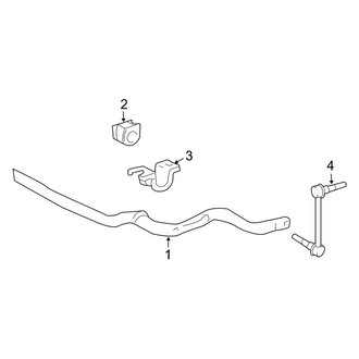 Toyota OE - Front Suspension - Stabilizer Bar & Components (4WD)