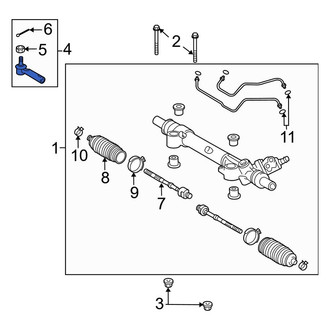 Toyota OE - Inner Steering Tie Rod End