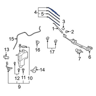 Toyota OE - Front Left Wiper Blade