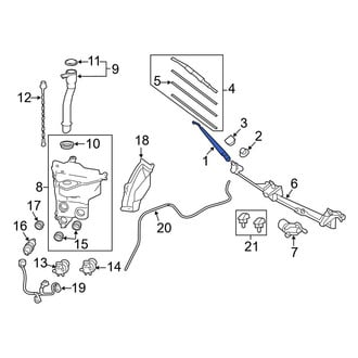 Toyota OE - Front Right Wiper Arm