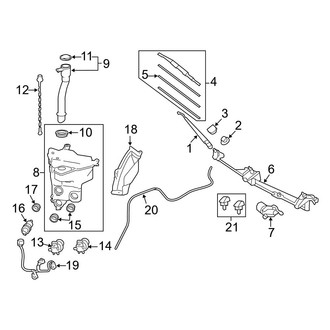 Toyota OE - Windshield - Wiper & Washer Components