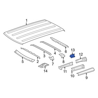 Toyota OE - Left Body B-Pillar Reinforcement
