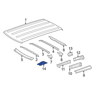 Toyota OE - Roof Panel Bracket