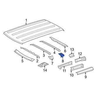 Toyota OE - Rear Left Roof Panel Reinforcement Bracket