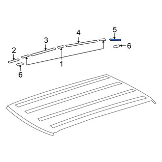 Toyota OE - Left Roof Molding