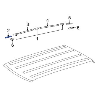 Toyota OE - Right Roof Molding