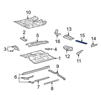 Toyota OE - Center Floor Pan Heat Shield