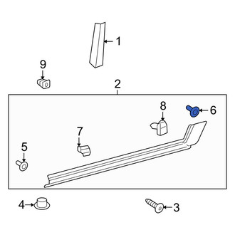 Toyota OE - Rocker Panel Molding Clip