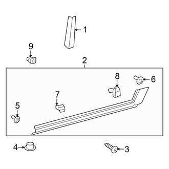 Toyota OE - Pillars, Rocker & Floor - Exterior Trim