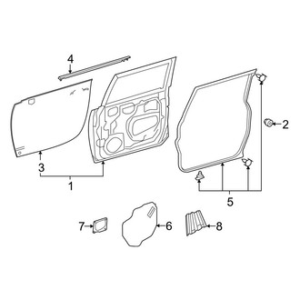 Toyota OE - Front Door - Door & Components