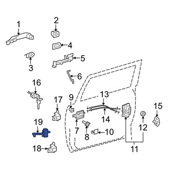 Toyota OE - Front Left Door Check