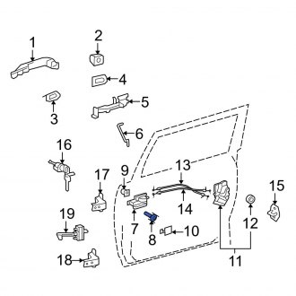 Coperture Maniglia Porta Cromate in Plastica per Toyota FJ Cruiser - 07-14  TOYOTA FJ CRUISER 4 PORTE, Produttore di cromatura di parti per auto da  oltre 45 anni