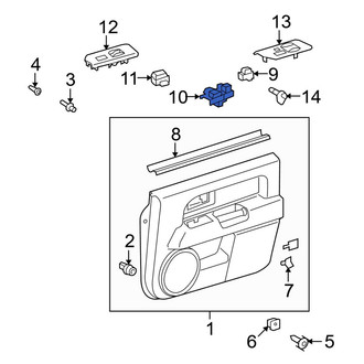 Toyota OE - Front Left Door Lock Switch