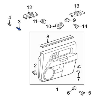 Toyota OE - Front Door Interior Trim Panel Retainer