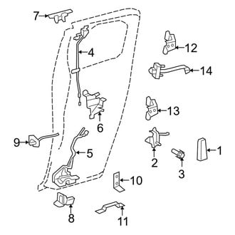 Toyota OE - Rear Door - Lock & Hardware