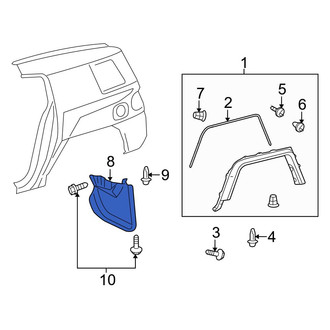 Toyota OE - Rear Left Mud Flap