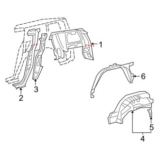 2012 Toyota FJ Cruiser OEM Quarter Panels & Parts — CARiD.com