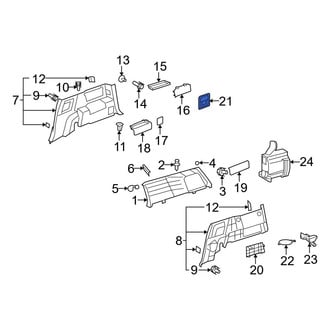 Toyota OE - Rear 12 Volt Accessory Power Outlet