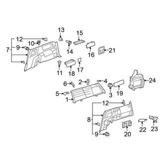 Toyota OE - Quarter Panel - Interior Trim