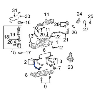 Toyota OE - Front Fuel Tank Strap