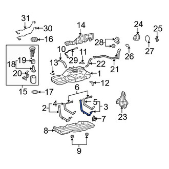 Toyota OE - Rear Fuel Tank Strap