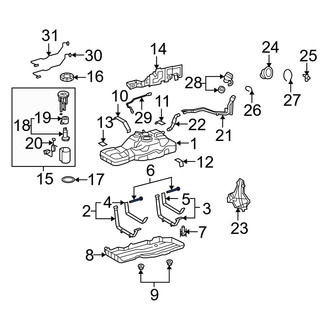 Toyota OE - Fuel Tank Strap Bolt