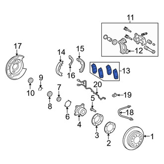 Toyota OE - Rear Disc Brake Pad Set